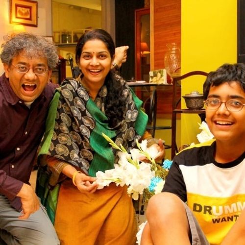 Taufiq Qureshi with Family