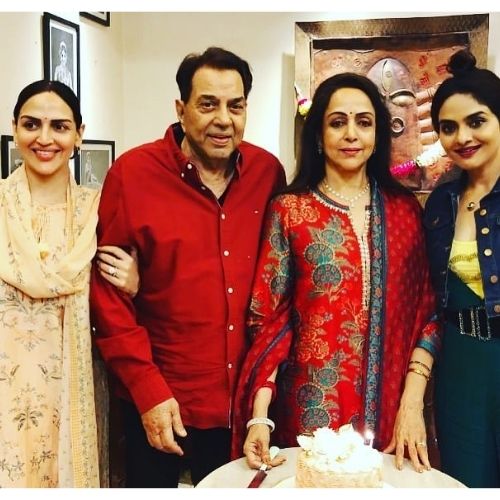 Madhoo Shah with Deol Family