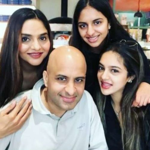 Madhoo Shah with Family