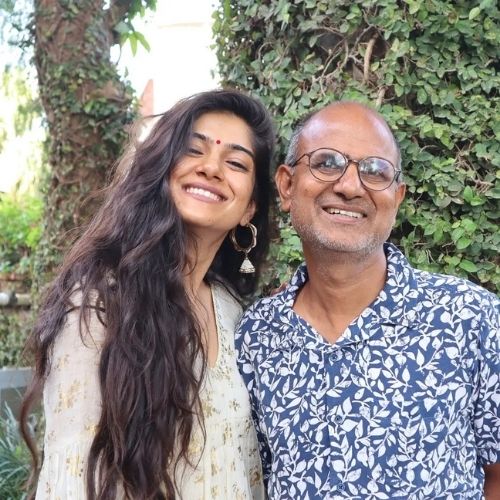 Tanvi Malhara with Father