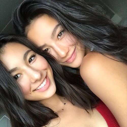 Adeline Rudolph with Sister