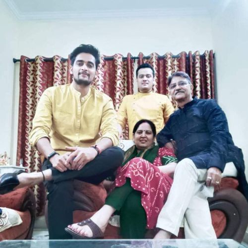 Anunay Singh with Family
