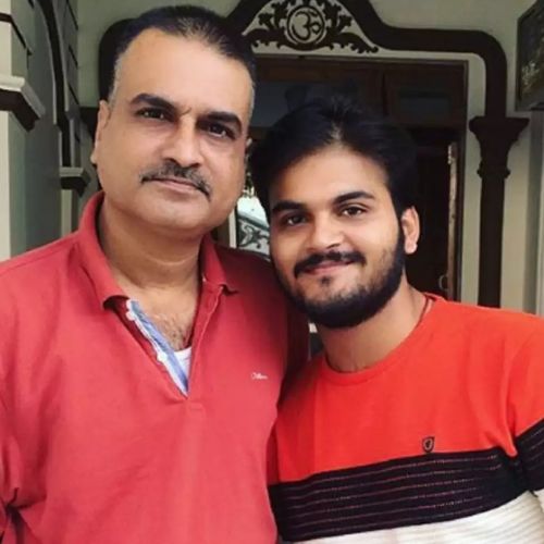 Arvind Akela with Father