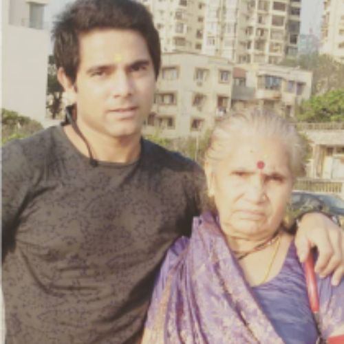 Deepesh Bhan with Mother