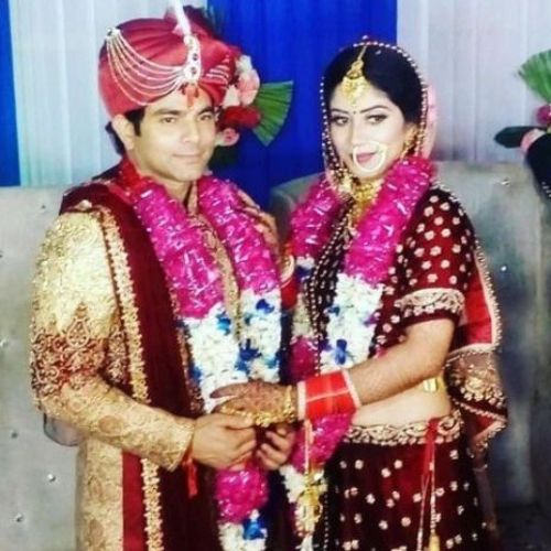 Deepesh Bhan with Wife