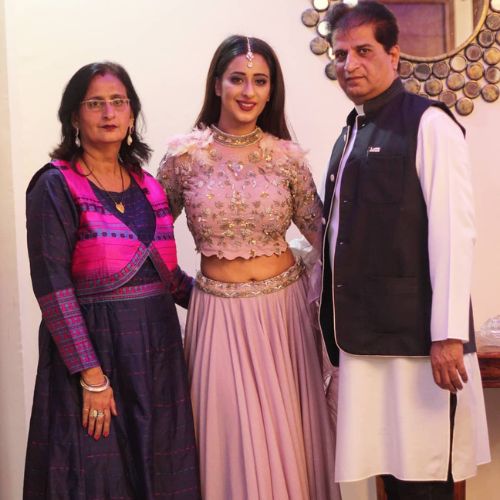 Chestha Bhagat with Parents