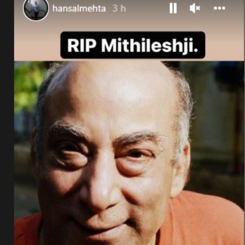 Hansal Mehta post on Mithilesh Chaturvedi