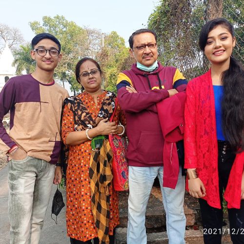 Anushka Patra with Family