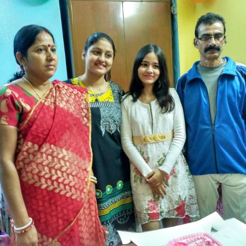 Bidipta Chakraborty with Family