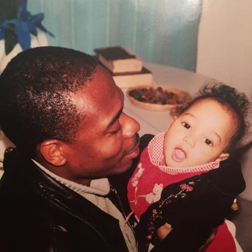 Iman Benson with Father