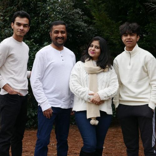 Sauriyan Sapkota with Family