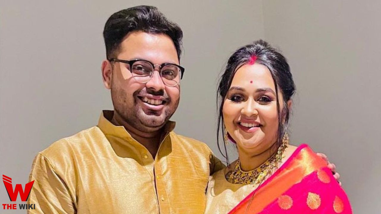 Anwesa Chakraborty with her husband