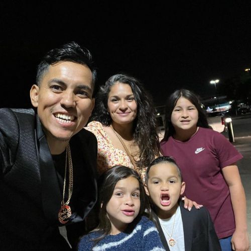 Brice Gonzalez with Family