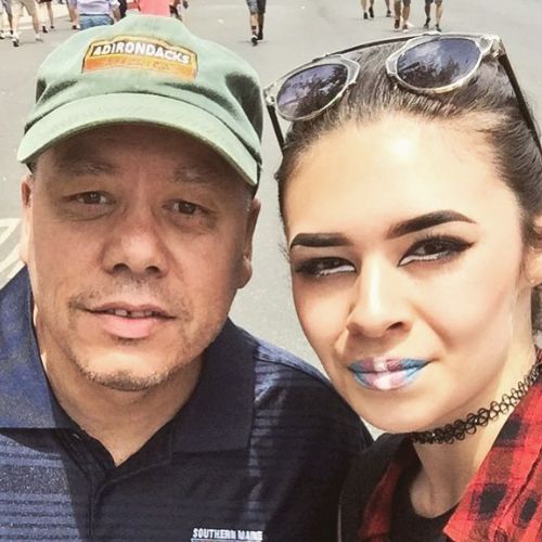 Nicole Maines with father
