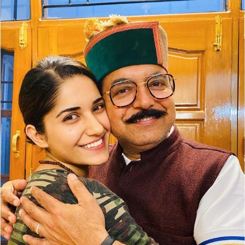 Ruhani Sharma with her father
