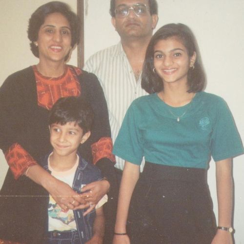 Sahil Mehta with Family
