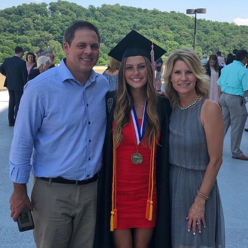 Bailey Brown with Parents