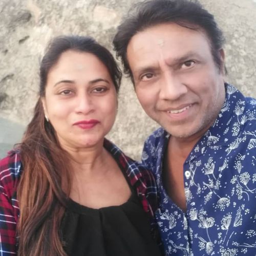 Utkarsha Naik with her husband