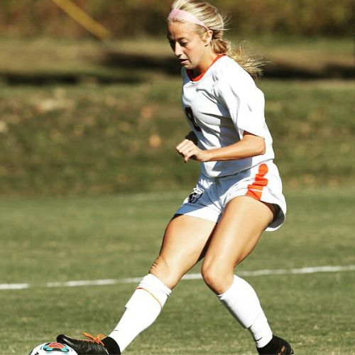 Brittany Matthews playing soccer