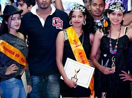 Srishti Singh after winning beauty title