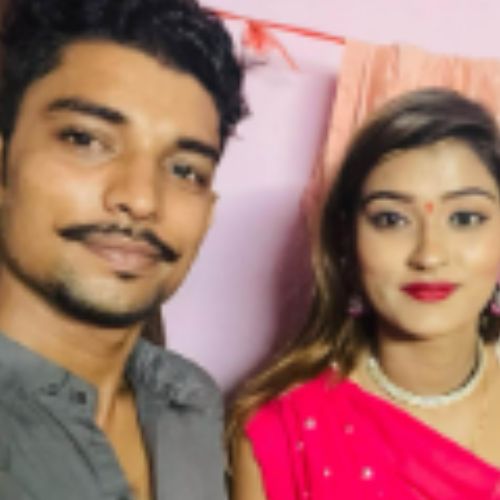 Akanksha Dubey with her Brother
