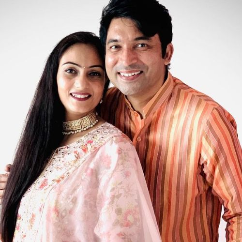Nandini Khanna with her husband