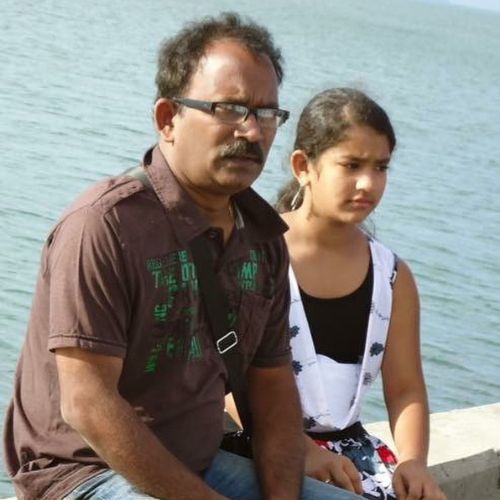 Sriteja Prassadh with her father
