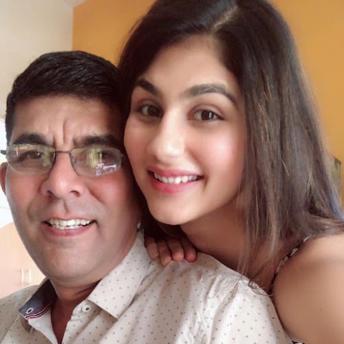 Nidhi Tapadia with Father