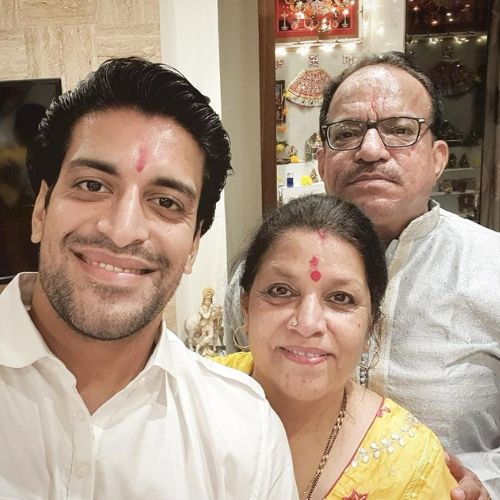 Aditya Shukla with family