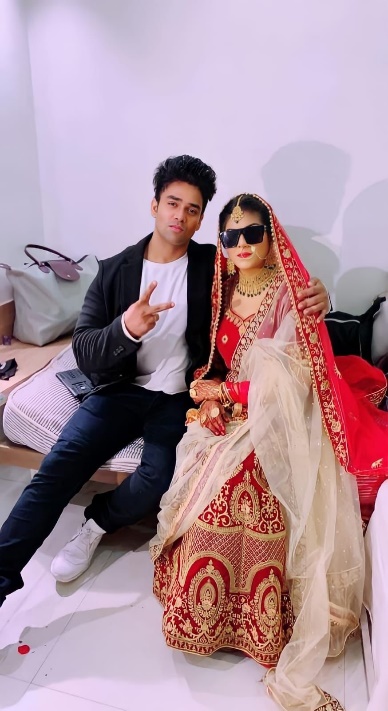 Mikki Koomar with his Sister Durgaa Koomar at her Marriage