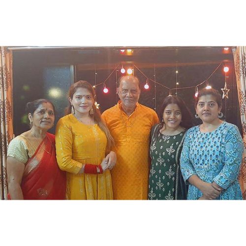 Sunita Pandey with Family