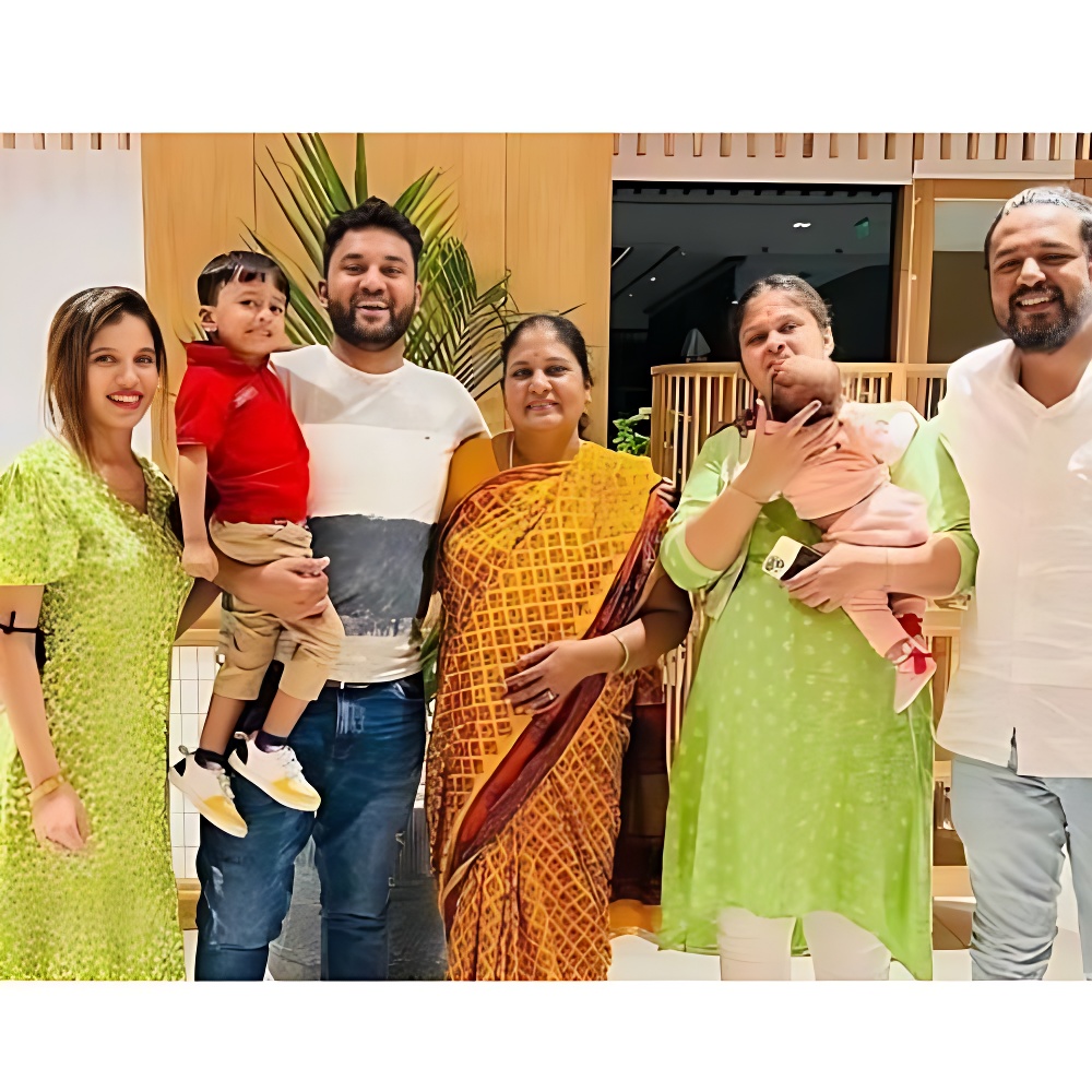 Arun Srikanth Mashettey with Family